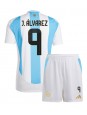 Argentinien Julian Alvarez #9 Heimtrikotsatz für Kinder Copa America 2024 Kurzarm (+ Kurze Hosen)